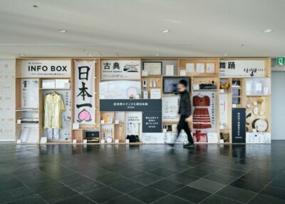 りゅーとぴあの宝物を集めた展示スペース「INFO BOX」ができました