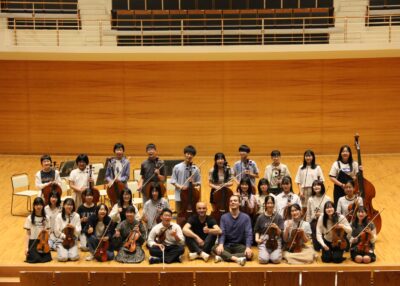 【新潟市ジュニアオーケストラ教室】ヴォーチェ弦楽四重奏団メンバーがワークショップをおこないました！